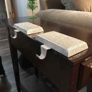 Silver Stocking Holder - Set of Two